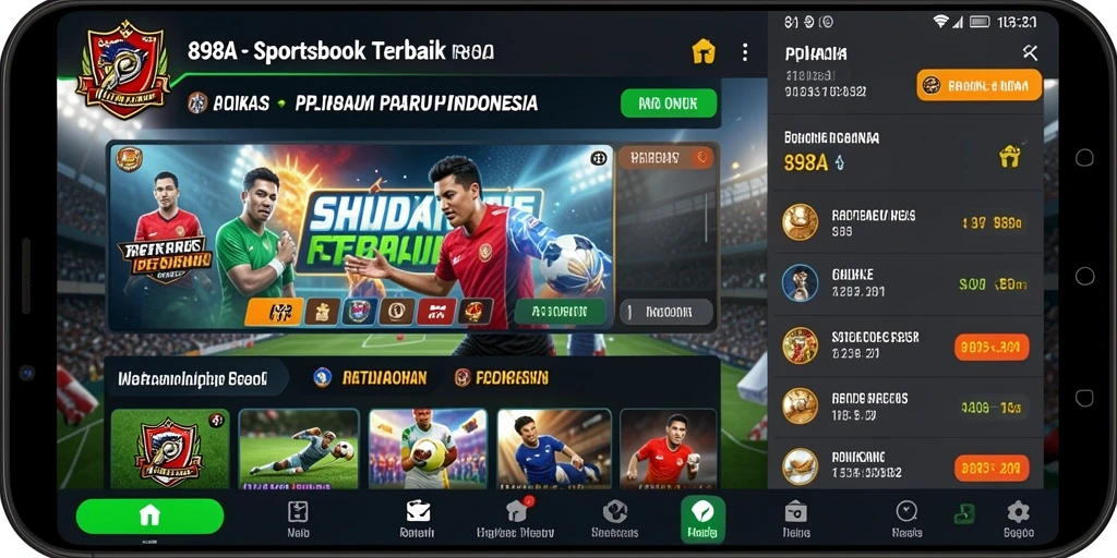 Tampilan menarik dari gameplay Sportsbook 898A yang interaktif.