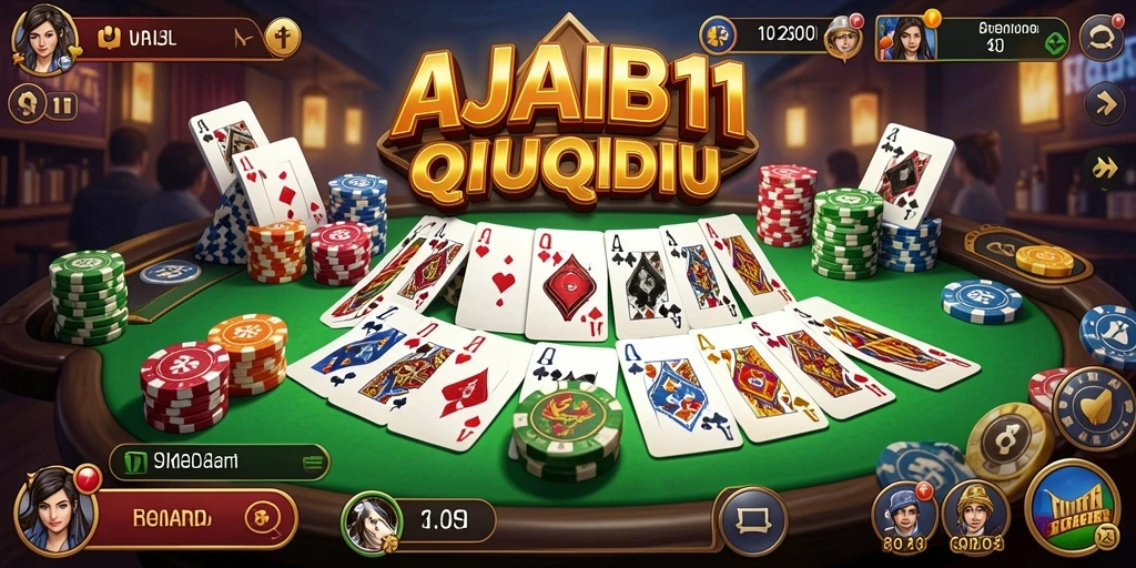 Tampilan menarik dari gameplay AJAIB11 QiuQiu.