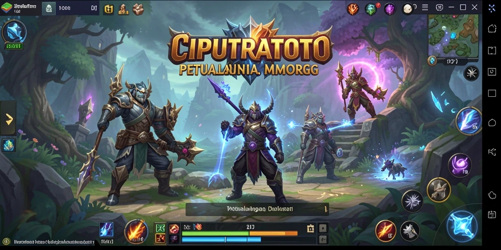 Tangkapan layar gameplay dari CIPUTRATOTO menunjukkan pertarungan seru dan visual menawan.