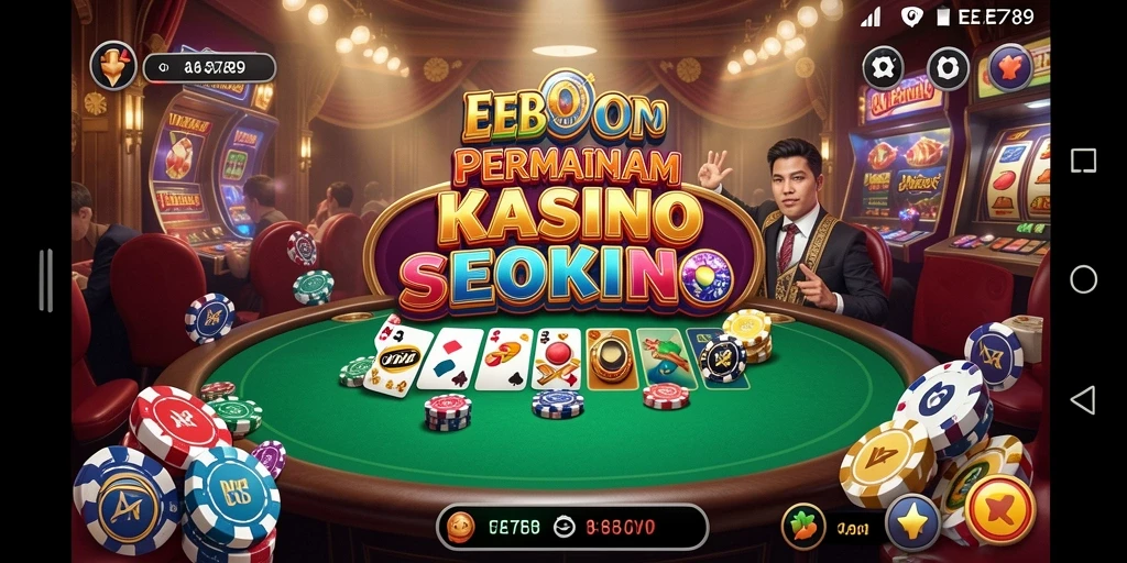 Tampilan menarik dari gameplay Kasino di EE789.