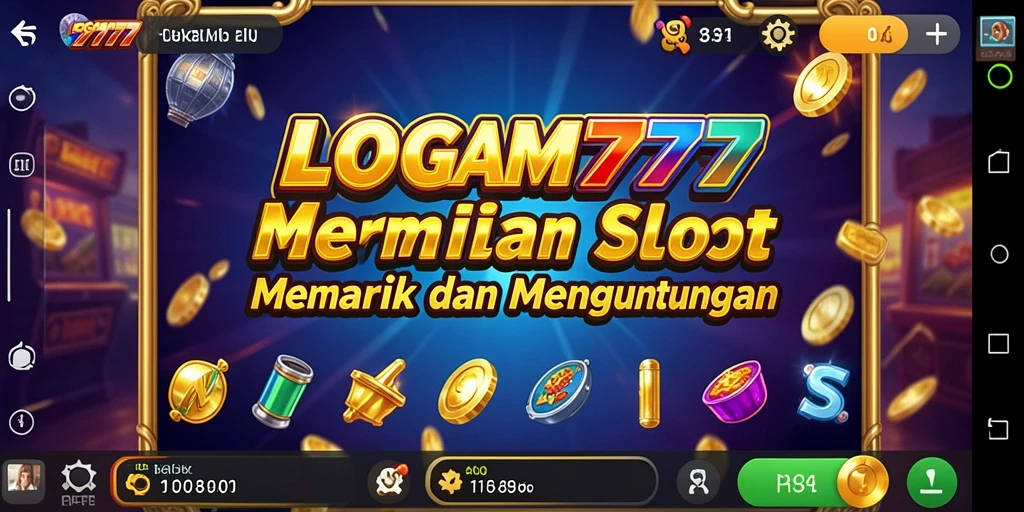 Screenshot LOGAM777 menampilkan gameplay Slot yang seru dan mengasyikkan.