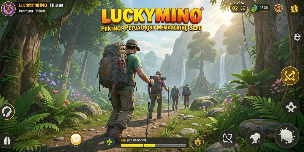 Tampilan gameplay menarik dari LUCKYMINO saat memancing.