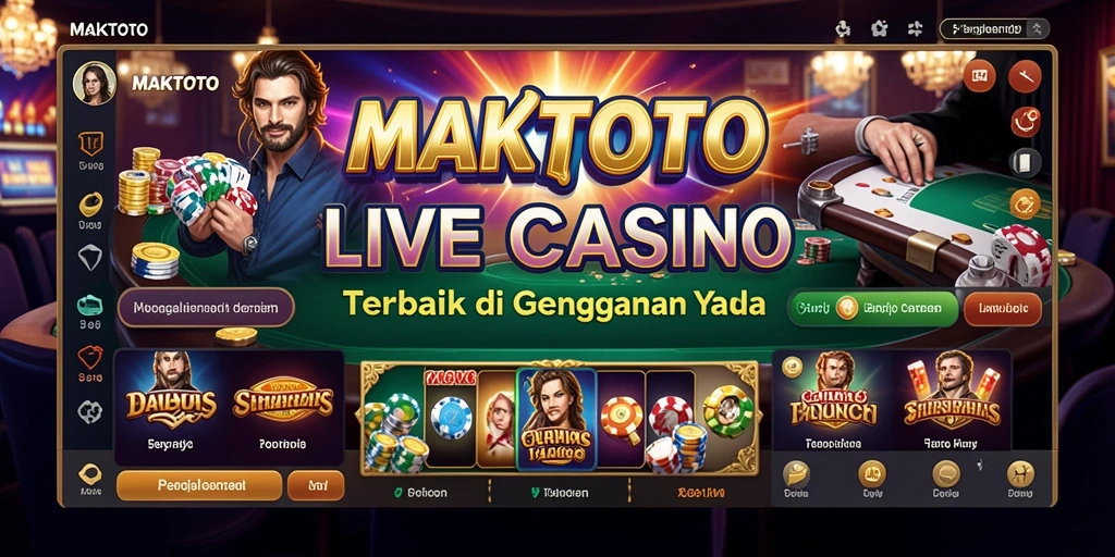 Tampilan gameplay Live Casino yang menarik di MAKTOTO.