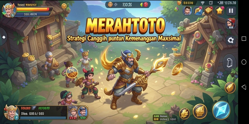 Tampilan gameplay MERAHTOTO yang penuh strategi dan aksi.