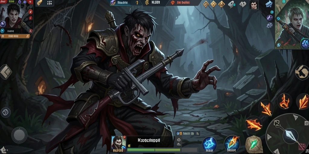 Tangkapan layar gameplay MLBB8 menunjukkan momen mencekam yang penuh ketegangan.