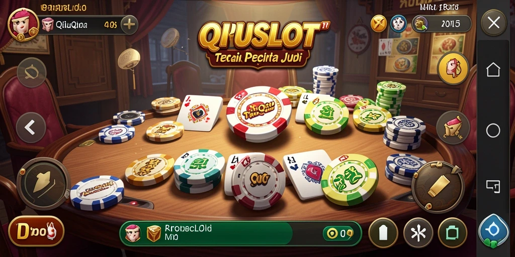 Tampilan gameplay seru dalam permainan QiuQiu PROSLOT.
