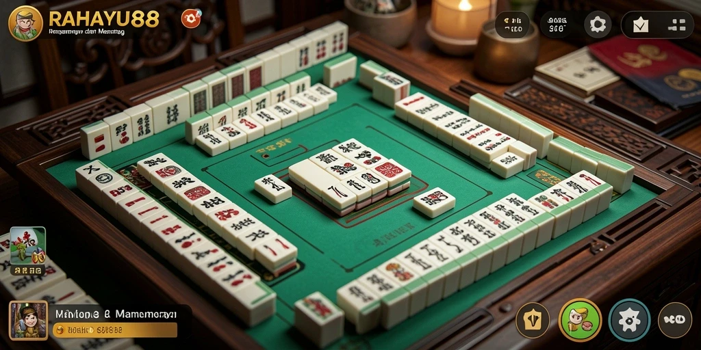 Tampilan gameplay Mahjong RAHAYU88 yang seru dan menantang.