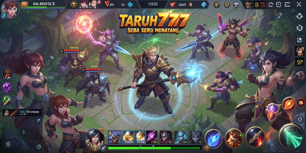 Screenshot gameplay seru di TARUH777 menampilkan aksi pertempuran penuh strategi.